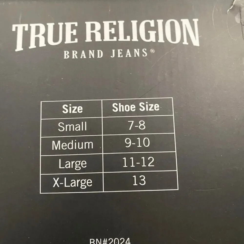 True Religion Blue Men’s Slides Size 7-8 New